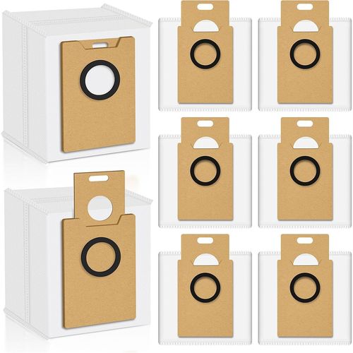 Lot De 8 Sacs  Poussire Pour Aspirateur Robot Tapo Rv20Max Plus / Rv30Max Plus, 3,2L Sac De Rechange Pour Aspirateur Grande Capacit[SSE7115700]