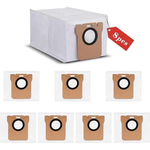 Lot De 8 Sacs D'Aspirateur Compatibles Avec Xiaomi X10+/X20+, 2,5 L, Grande Capacit, Pour Robot Aspirateur Dreame L10S Ultra/L20 Ultra/L10 Ultra[SSE7115808]