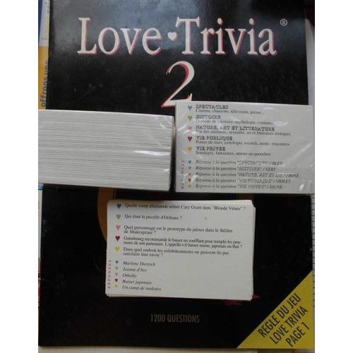 Lot De Cartes Love-Trivia 2