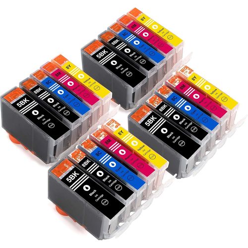 Lot De Cartouches D'encre De Rechange Pour Canon Pgi5 Cli8 Pour Canon Pixma Mp500 Mp520x Mp530 Mp600r Mp610 Mp800r Mp810 Mp830 Mx700 Mx850 Ip4200x Ip4300 Ip4500x Ip5200r Ip5300 Ip6[Tou710705]