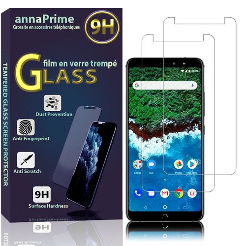 Lot / Pack De 2 Films Verre Tremp Pour Bq Aquaris X2/ X2 Pro 5.65