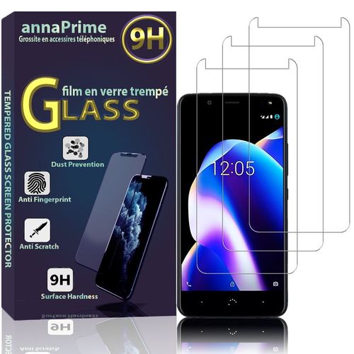Lot / Pack De 3 Films Verre Tremp Pour Bq Aquaris U2/ U2 Lite 5.2