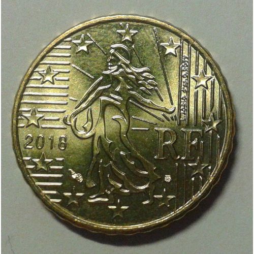 Lot Pices De Monnaie 10 Et 20 Cent Centimes Euro 2018 France