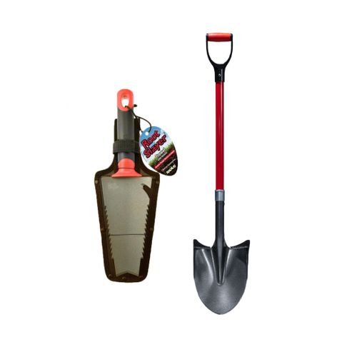 Venteo - Pack Rootslayer? ? Noir ? Adulte ? Rootslayer  Main? + Rootslayer Pelle  Rebords? ? Jardin ? Acier De Carbone ? Manche 360