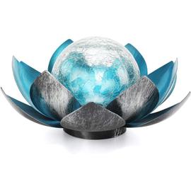 Fleur de Lotus LED Lumineuse, Étanche Lampe Solaire Jardin Lotus