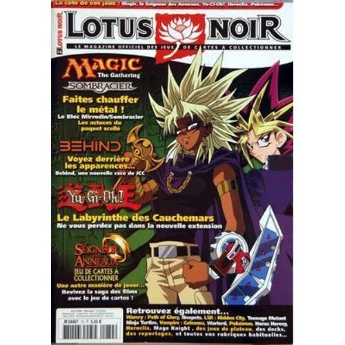Lotus Noir N 74 Du 01/04/2004 - Magic The Gathering Sombracier - Behind - Yu-Gi-Oh - Le Labyrinthe Des Cauchemars - Le Seigneur Des Anneaux