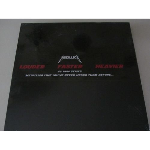 Louder Faster Heavier (Box 4 Lp Maxi 45 Rpm Tirage Trs Limit): Enter Sandman - Nothing Else Matters - The Unforgiven - Wherever I May Roam - Etc... - Metallica