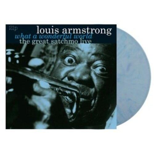 Louis Armstrong - What A Wonderful World / The Great Satchmo Live - Ltd 180gm Blueberry Vinyl [Vinyl Lp] Blue, Colored Vinyl, Ltd Ed, 180 Gram, Holland - Import - Louis Armstrong