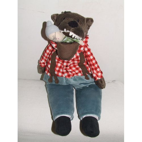 LOUP IKEA ET GRAND MERE PETIT CHAPERON ROUGE DOUDOU PELUCHE 48 cm   20 ...