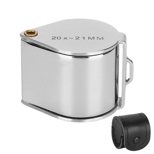 Loupe De Bijouterie 20x Portable Et Pliable, Loupe De Detection Et D'identification De Bijoux