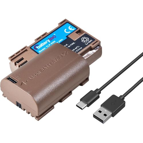 Lp-E6N Lp-E6 Batterie De Remplacement Pour Canon Camra 60D 70D 80D 90D, Eos 5D Mark Ii/Iii/Iv, Eos 5Ds 6D 7D 7D Mark Ii, 7D Eos R, R5 R6, 2400Mah,Usb-C Charge Rapide[GOP6256400]