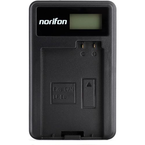 LP-E8 LCD USB Chargeur pour Canon EOS 550D,EOS 600D,EOS 650D,EOS 700D,EOS Kiss X4,X5,X6i,EOS Rebel T2i,EOS Rebel T3i,EOS Rebel T4i,Rebel T5i Camra et Plus.[X683]