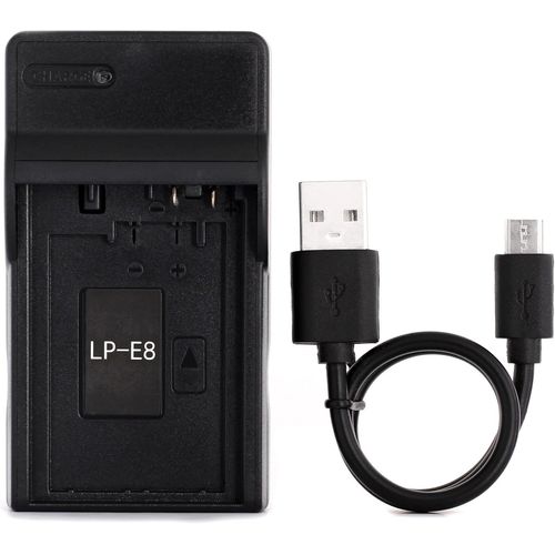 LP-E8 USB Chargeur pour Canon EOS 550D,EOS 600D,EOS 650D,EOS 700D,EOS Kiss X4,X5,X6i,EOS Rebel T2i,EOS Rebel T3i,EOS Rebel T4i,Rebel T5i Camra et Plus.[X682]