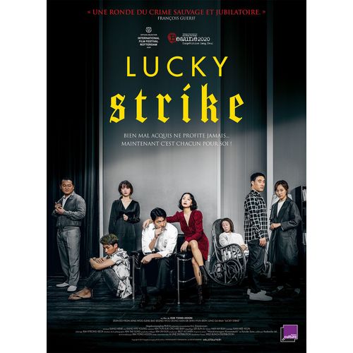 Lucky Strike - Vritable Affiche De Cinma Plie - Format 40x60 Cm - De Kim Yong-Hoon Avec Jeon Do-Yeon, Jeong Woo-Seong, Bae Seong-Woo - 2020