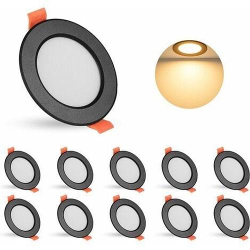 Lucyany Spot Encastrable Mur Et Plafond Spot Led Encastrables Noir 10 X 5w Spot De Plafond Led 9839