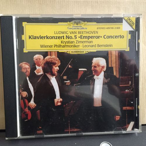 Ludwig Van Beethoven, Concerto N5 Emperor, Krystian Zimerman, Wiener Philharmoniker, Leonard Bernstein. Dgg 1992 - 