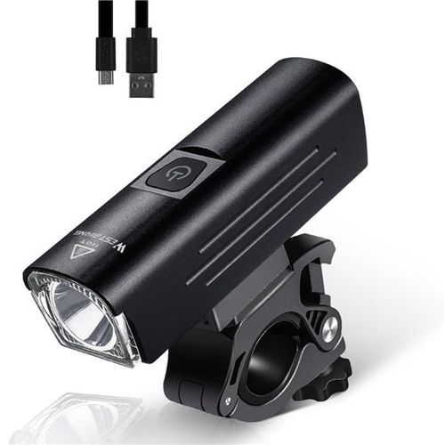 Lumire De Devant - Ouest Vlo Vlo Avant Lumire 1300 Lumen Led Rechargeable Par Usb Vlo Impermable  L'eau Vlo Phare Lampe De Poche De Scurit Feux Arrire