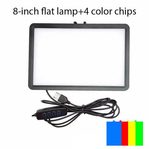 Lumire LED de remplissage vido  intensit variable pour studio photo,lampe de remplissage,photographie selfie,diffusion en direct,pas de trpied,8