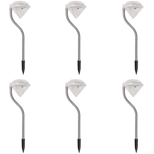 Lumire Led Solaire De Jardin 6 Pcs 9 X 7,8 X 29,5 Cm