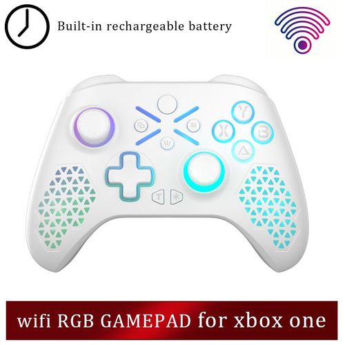 Lumire Rgb Wh - Manette De Jeu Sans Fil Bluetooth Android Pour Xbox One,Xbox Series X ,S, Manette De Jeu Connecte Au Tlphone, Commandes Pc, Prise En Charge De Steam Deck