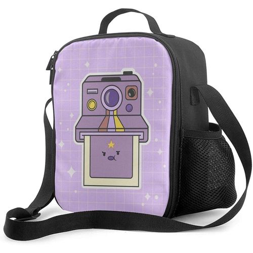 Lumpy Space Polaroid Bote  Lunch Portable Avec Doublure Isole Rembourre Sac  Lunch Refroidisseur Thermique Rutilisable Stockage Des Aliments Chauds Avec toile D'paule Pour Adultes Et Enfants