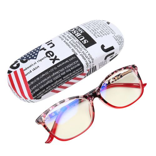 Lunettes De Lecture Anti-Lumiere Bleue, Legeres, Presbytes, Pour Hommes Et Femmes, Monture A 150 Points Rouges