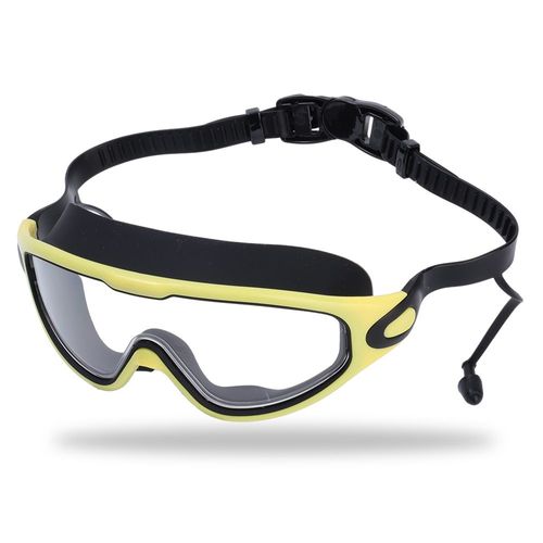 Lunettes De Natation  Lumire Plate Pour Hommes Et Femmes,Lunettes Anti-Bue,Lunettes De Plonge En Apne,Lunettes De Natation tanches  Grand Cadre,Accessoires De Natatio - Type Yellow And Black