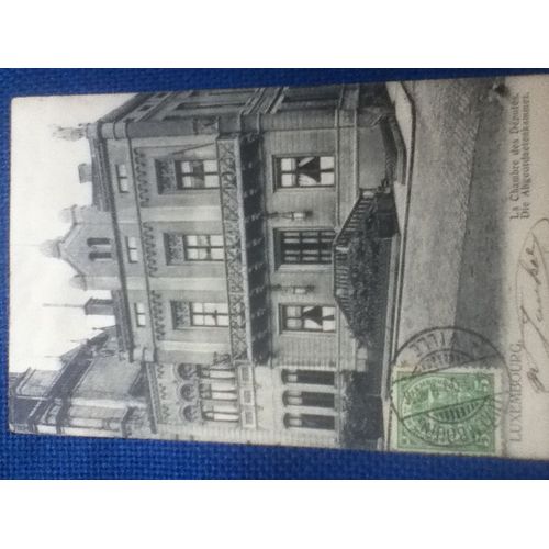 Luxembourg - La Chambre Des Dputs - Circule En 1909. Timbre Ct Vue.