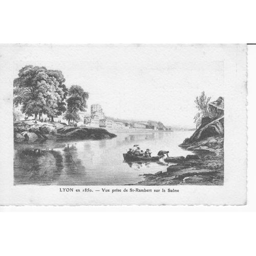 Lyon En 1850 - Vue Prise De St-Rambert Sur La Sane - Be - Ref 061176