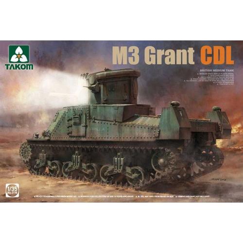 M3 Grant Cdl Britannique Moyen Tankcanal Defence Light, Projecteur Blind - Takom Tak02116