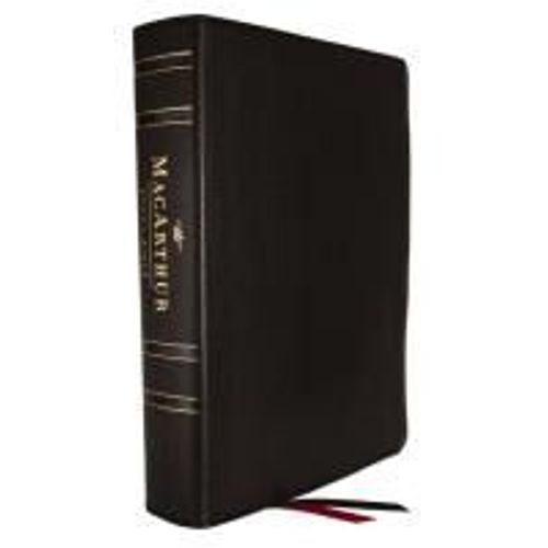 Lsb Macarthur Study Bible 2nd Edition: Unleashing God's Truth One Verse At A Time (Black Genuine Leather, Comfort Print, Thumb Indexed)    Format Cuir 