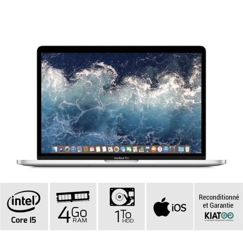 MACBOOK PRO 13 pouces Gris core i5 4 go ram 1 To HDD disque dur clavier AZERTY