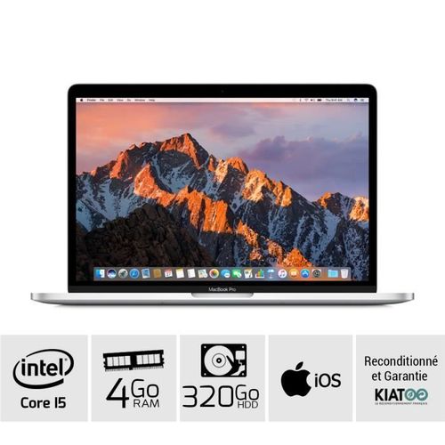 MACBOOK PRO 13 pouces Gris core i5 4 go ram 320 go HDD disque dur clavier AZERTY