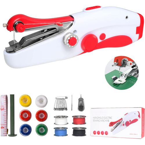Machine  Coudre Manuelle,Facile  Utiliser,Mini Machine  Coudre lectronique Portable Pour Dbutants Et Adultes,Point Rapide,Convient Pour La Couture De Vtements,Le Bricolage Et Les Voyages