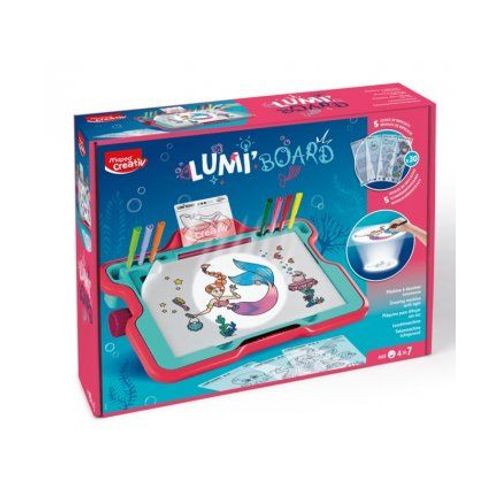 Machine A Dessiner Lumineuse Enfant, Monde Magique Sirenes - Table Studio Projecteur Dessin Lumi Board