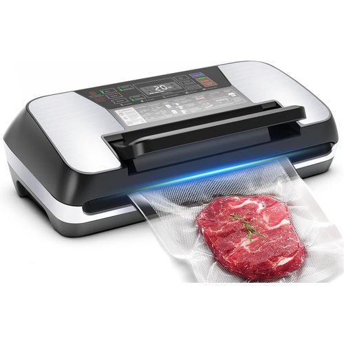 Machine  Emballer Sous Vide 85 Kpa Pour Aliments, 12 En 1, Avec Poigne Easy-Lock, Double Soudure, Coupe-Papier Intgr, Bac D'gouttement Amovible[MIN5281939]