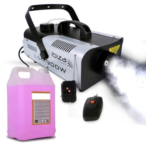 Machine  fume 900 W avec 2 tlcommandes + 5L de liquide pour Mega soires