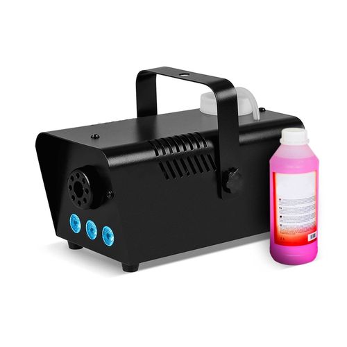 Machine  fume FLASH FLM600,  LEDs bleues 400W, Tlcommande et rier fixation, 1 Litre