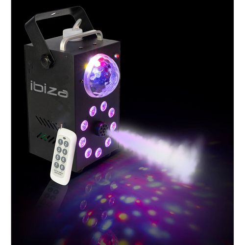 Machine  fume Ibiza Light FOGGY-ASTRO 700W  9 LED RGB 3-en-1 - Tlcommande HF sans fil