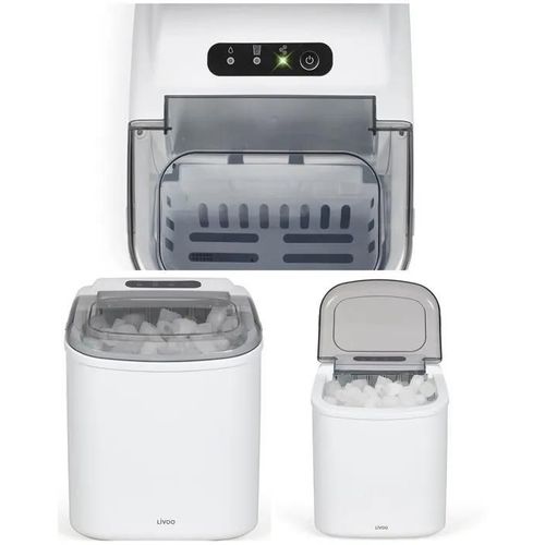 Machine  glaons 12kg Rservoir 1,2L 150W Bac amovible Nettoyage automatique Cycle Voyant de niveau d'eau faible