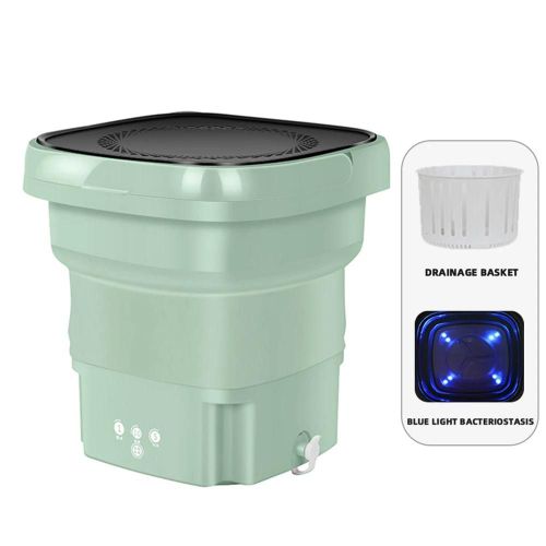 Machine  laver pliante portable - conomie d'nergie,facile  utiliser,vert menthe,prise UE vert menthe,prise UE,mise  niveau