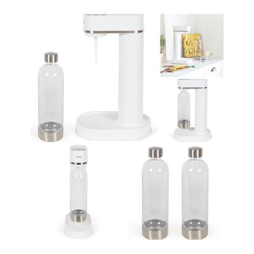 Machine  soda et eau ptillante Compatible avec l'eau du robinet et l'eau filtre + 2 bouteilles