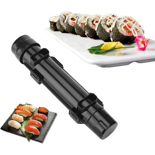 Machine A Sushi,Appareil  Sushi,Bazooka Sushi,Appareil  Sushis Et Makis  Piston,Outil De Cuisine Parfait Pour Sushis(Noir)