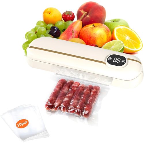 Machine De Scellage Sous Vide Domestique Multifonctionnelle,Appareil Sous Vide Alimentaire Avec Mode Sec Et Humide,Sacs Sous Vide Inclus