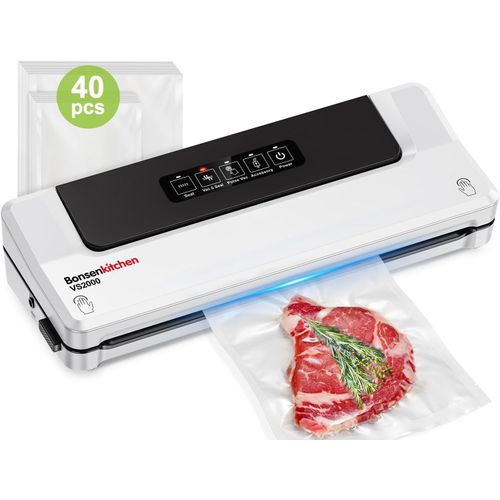 Machine Sous Vide Alimentaire Appareil De Mise Sous Vide Pour La Cuisson Sous Vide Et La Conservation Des Aliments Frais, Y 40 Compris Les Sacs Sous Vide[PLA6120166]
