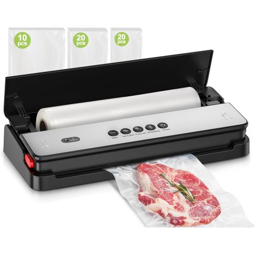 Machine Sous Vide Alimentaire, Cutter Intgr Et Rouleaux De Sacs Et Kit De Dmarrage, Dispositif D'Aspiration Externe, Avec 50 Sacs Sous Vide