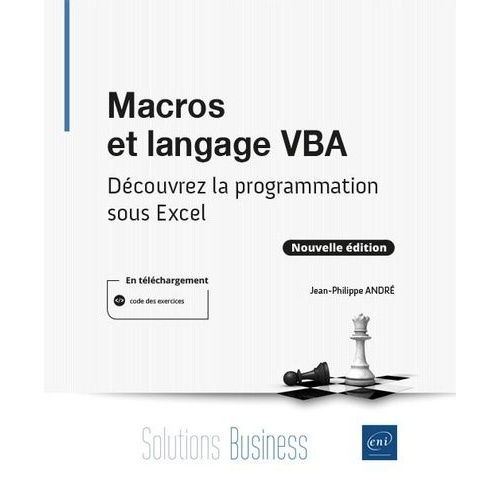 Macros Et Langage Vba - Dcouvrez La Programmation Sous Excel    Format Grand Format 
