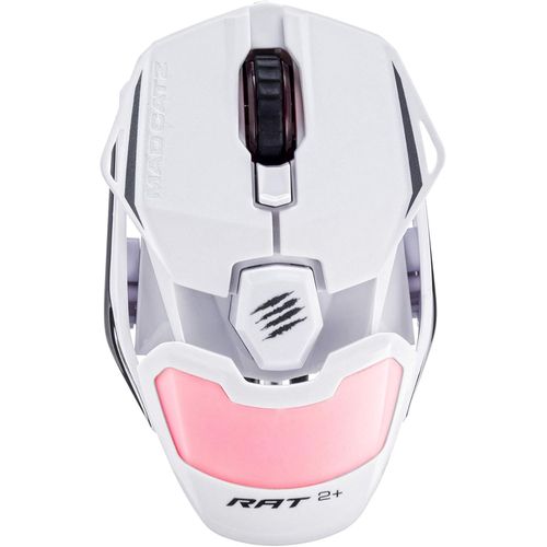 Madcatz R.A.T. 2+ Blanc - Souris Gamer Filaire Avec Repose-Main Ajustable Et Retro-clair