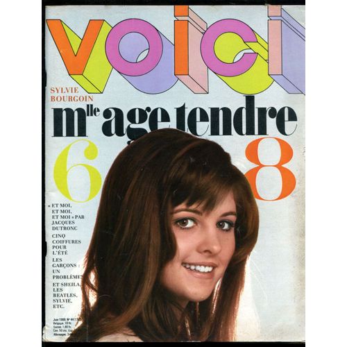 Mademoiselle Age Tendre N 44 - Juin 1968 - Voir Sommaire Dtaill Ci-Dessous.