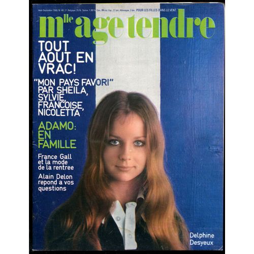 Mademoiselle Age Tendre N 46 - Aout 1968 -  Voir Sommaire Dtaill Ci-Dessous.